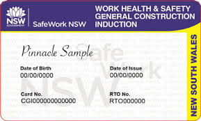 General Construction Induction Certificate